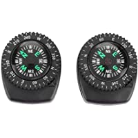 Broco 2pcs portátil Slip Slide Banda de Reloj de Pulsera de navegación brújula for Acampar del canotaje